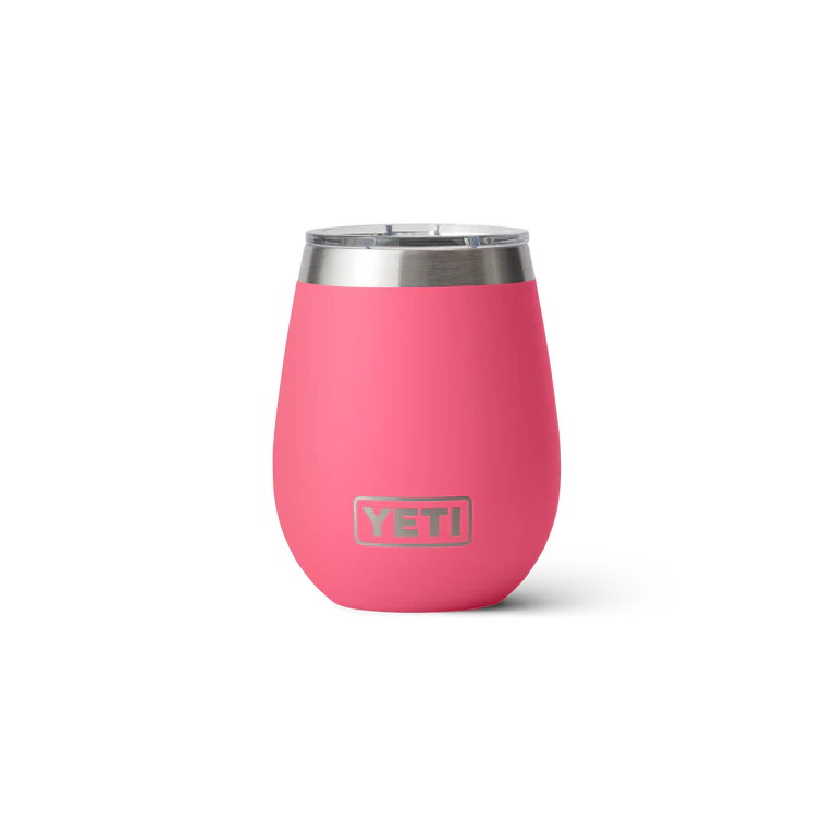 Yeti 10oz Wine Tumbler with MagSlider Lid - 10OZ / TROPICAL PINK - Mansfield Hunting & Fishing - Products to prepare for Corona Virus