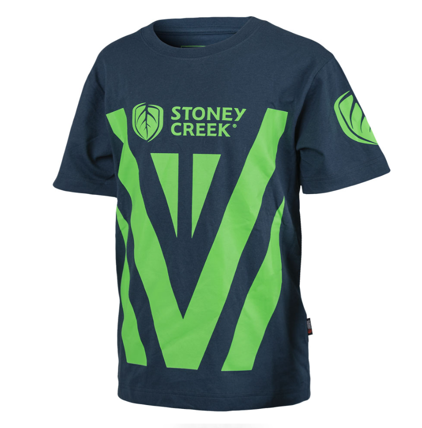 Stoney Creek Kids Loud and Proud Tee - Navy/Lime - 2 / NAVY/LIME - Mansfield Hunting & Fishing - Products to prepare for Corona Virus