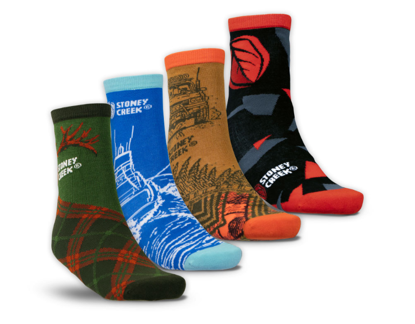 Stoney Creek Legend 4 Pair Sock Pack - UK 7 to 12 - - Mansfield Hunting & Fishing - Products to prepare for Corona Virus