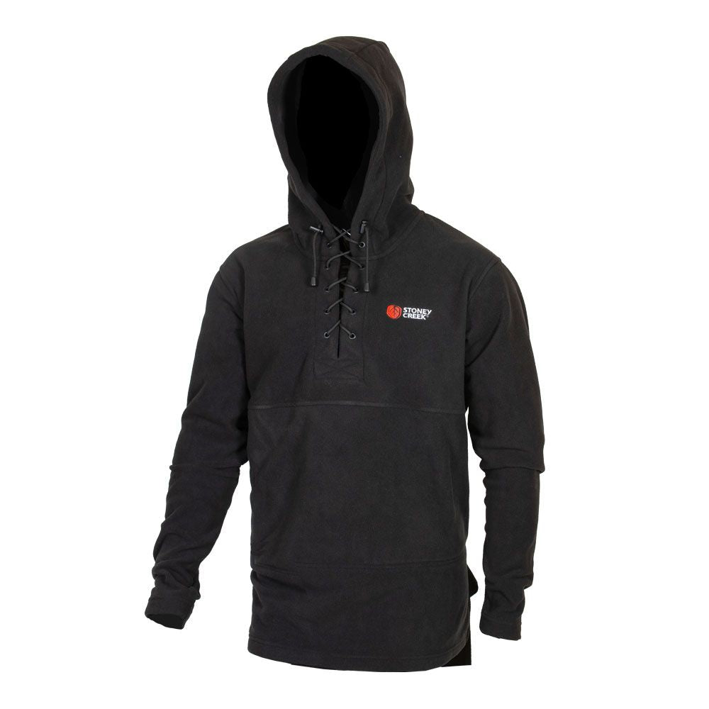 Stoney Creek Mens Lace Up Hoodie - Black - S / BLACK - Mansfield Hunting & Fishing - Products to prepare for Corona Virus