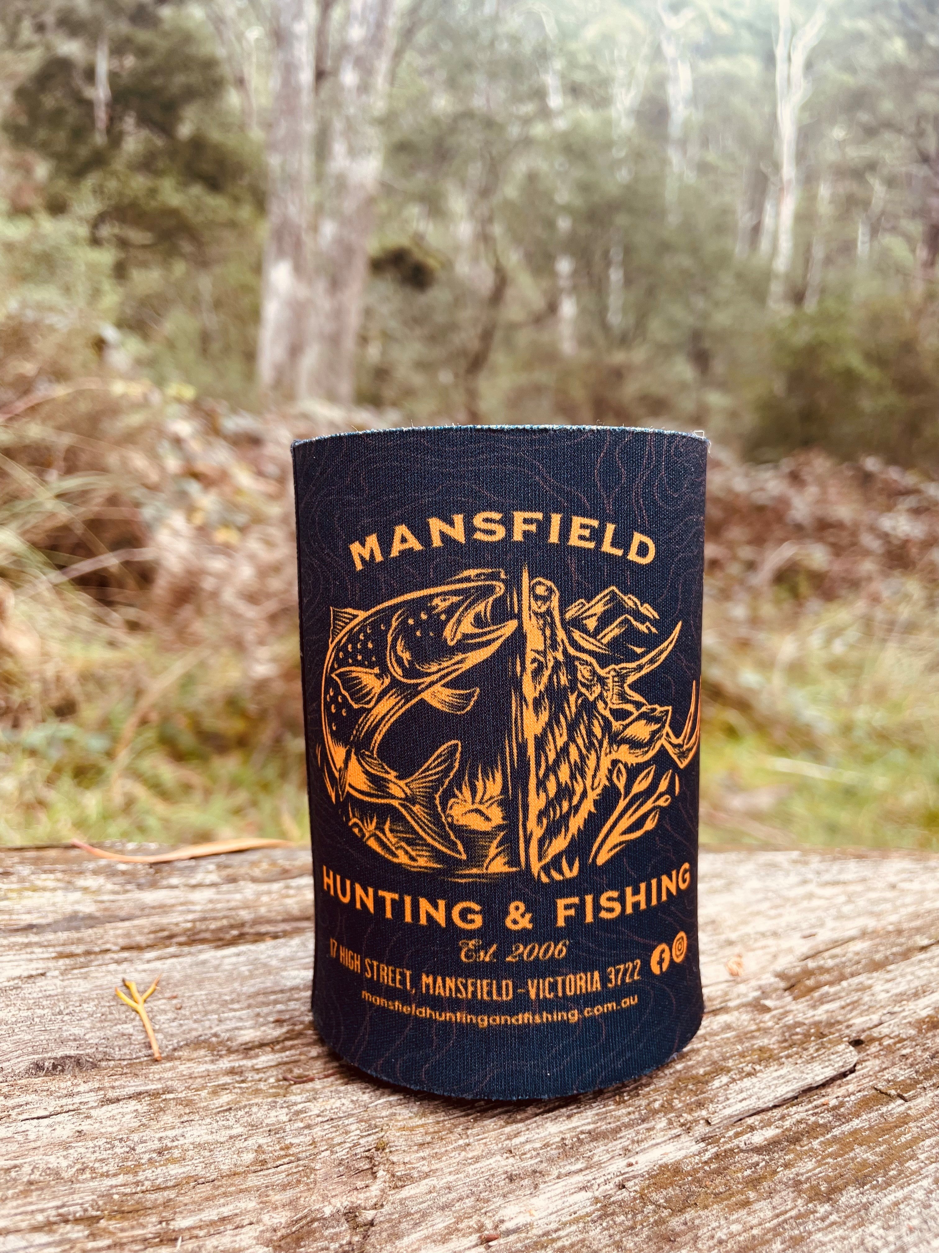 MHF Deer/Fish Stubby Holder - BLACK - Mansfield Hunting & Fishing - Products to prepare for Corona Virus