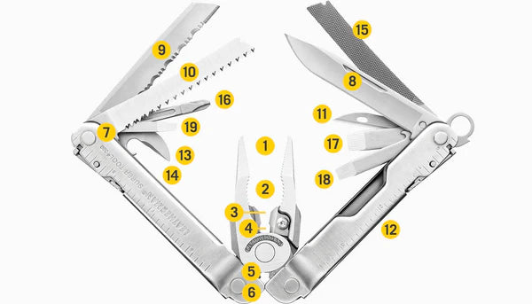 Leatherman Super Tool® 300 - Stainless Steel - - Mansfield Hunting & Fishing - Products to prepare for Corona Virus