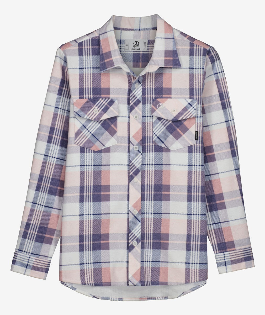 Swanndri Kids Flannellette Full Button Shirt - 2 / BLUSH - Mansfield Hunting & Fishing - Products to prepare for Corona Virus