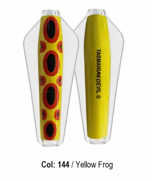 Tassie Devil -13.5gr - 13.5GR / 144 YELLOW FROG - Mansfield Hunting & Fishing - Products to prepare for Corona Virus