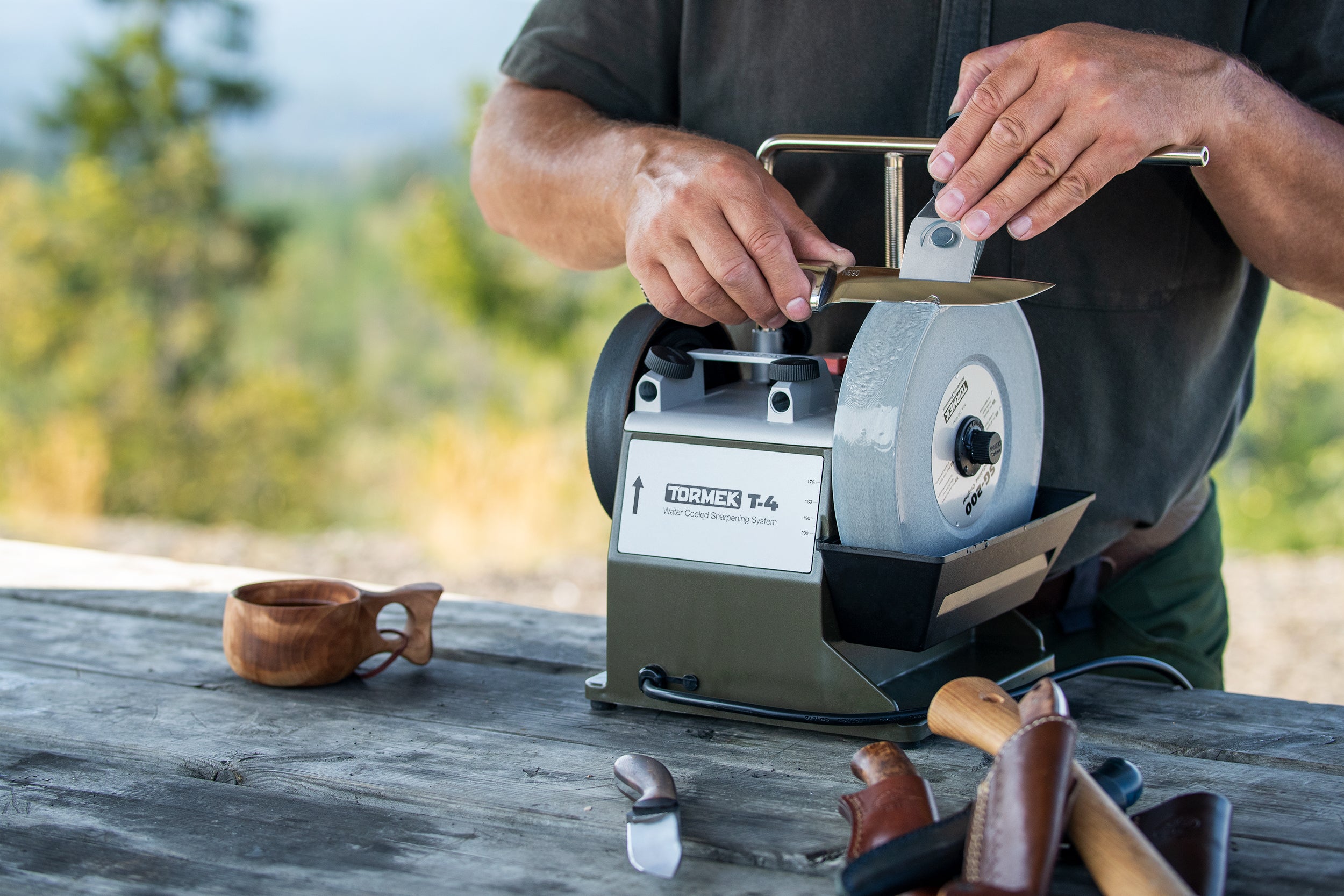 Tormek T-4 Bushcraft Machine Inc- KJ-45, SVA-170 -  - Mansfield Hunting & Fishing - Products to prepare for Corona Virus