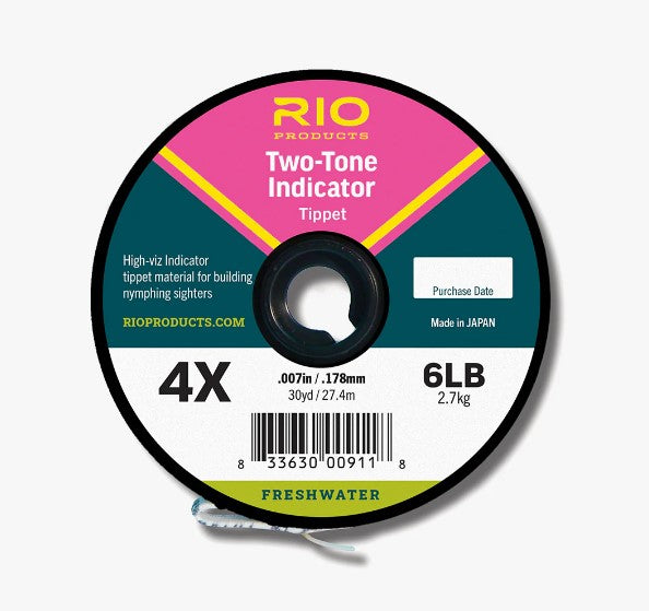 Rio Two Tone Indicator Two Tone Tippet - 2X - Mansfield Hunting & Fishing - Products to prepare for Corona Virus