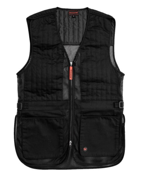 Winchester Black Shooting Vest - 2XL / BLACK - Mansfield Hunting & Fishing - Products to prepare for Corona Virus