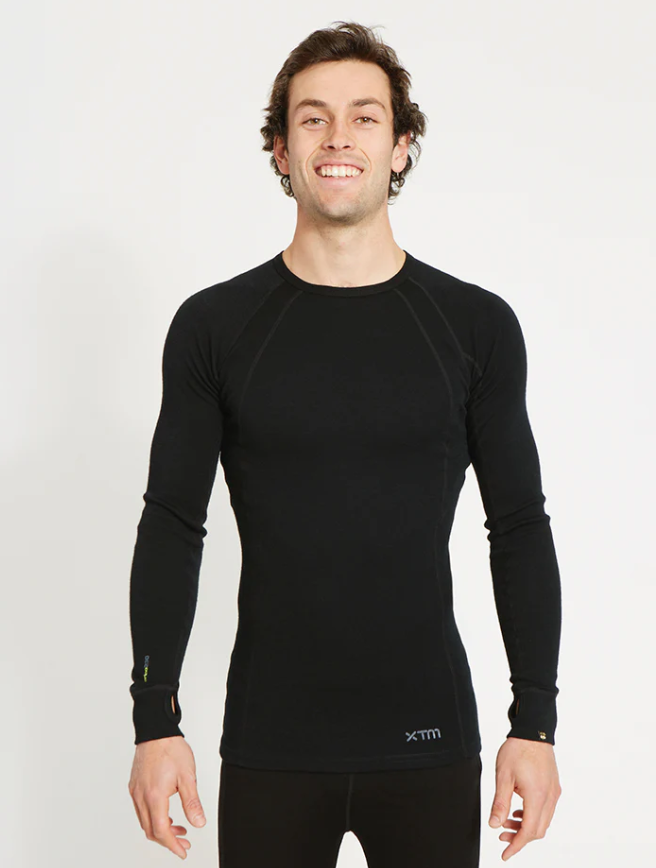 XTM Merino Mens Long Sleeve Crew Top Alpine 230GSM - Heavyweight