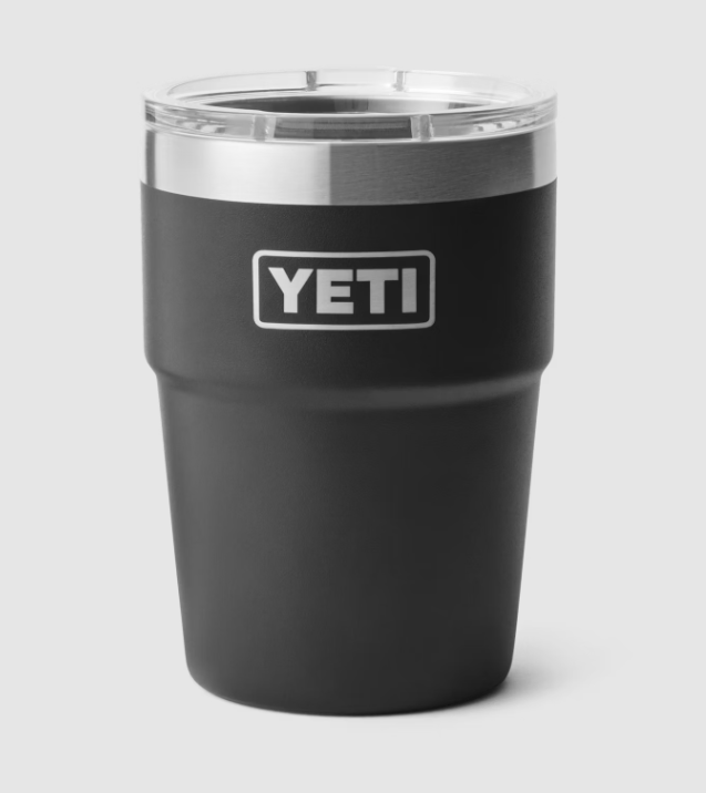 Yeti 16oz Stackable Tumbler - 16OZ / BLACK - Mansfield Hunting & Fishing - Products to prepare for Corona Virus