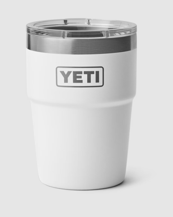 Yeti 16oz Stackable Tumbler (473ml) - 16OZ / WHITE - Mansfield Hunting & Fishing - Products to prepare for Corona Virus