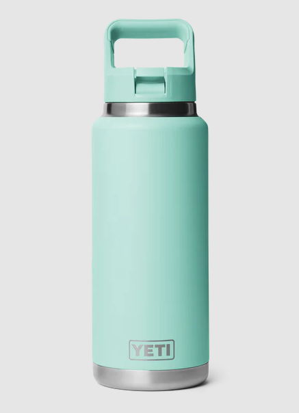 Yeti Rambler 36oz C Straw Bottle (1065ml) - 36OZ / SEAFOAM - Mansfield Hunting & Fishing - Products to prepare for Corona Virus
