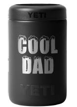 Yeti Australian Colster 375ml Can Insulator - Cool Dad - Fathers Day Limited Edition - BLACK - Mansfield Hunting & Fishing - Products to prepare for Corona Virus