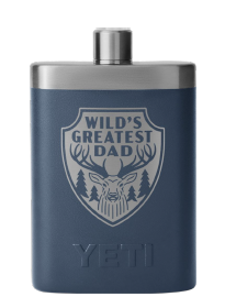 Yeti Flask - Wild's Greatest Dad - Fathers Day Limited Edition - NAVY - Mansfield Hunting & Fishing - Products to prepare for Corona Virus