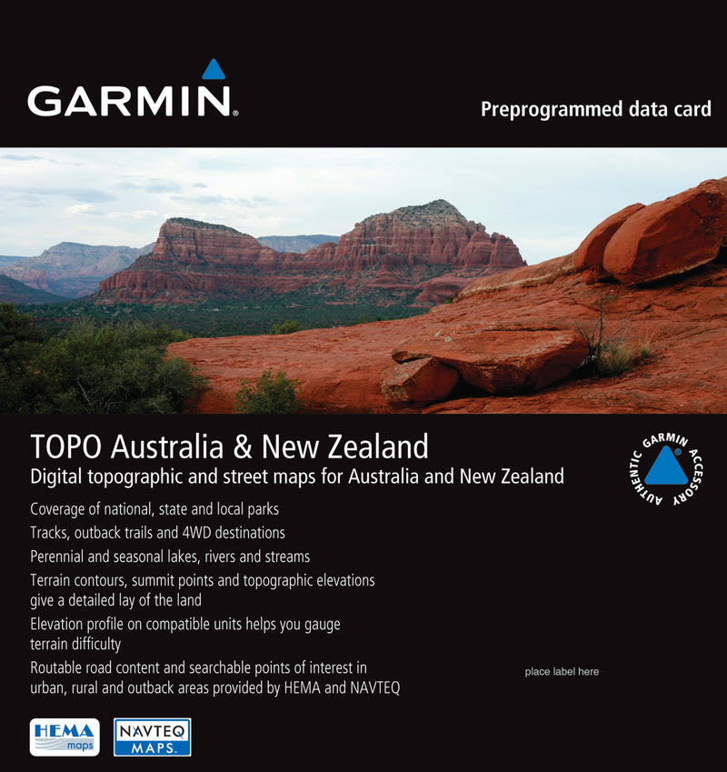 Topo Australia & New Zealand Micro SD/SD Garmin -  - Mansfield Hunting & Fishing - Products to prepare for Corona Virus