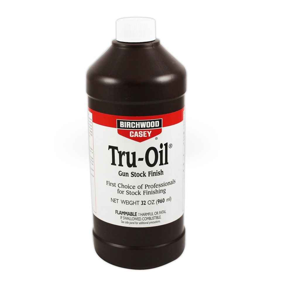 Birchwood Casey Tru-Oil Stock Finish 32oz Bottle -  - Mansfield Hunting & Fishing - Products to prepare for Corona Virus