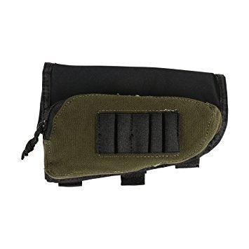 Allen Butt Stock Rifle Shell Holder Velcro With Zip Pocket -  - Mansfield Hunting & Fishing - Products to prepare for Corona Virus