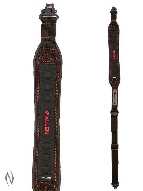 Allen Baktrak Vapor Black/Red Sling + Swivels -  - Mansfield Hunting & Fishing - Products to prepare for Corona Virus