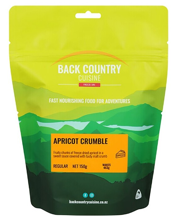 Back Country Cuisine - Apricot Crumble - REGULAR - Mansfield Hunting & Fishing - Products to prepare for Corona Virus