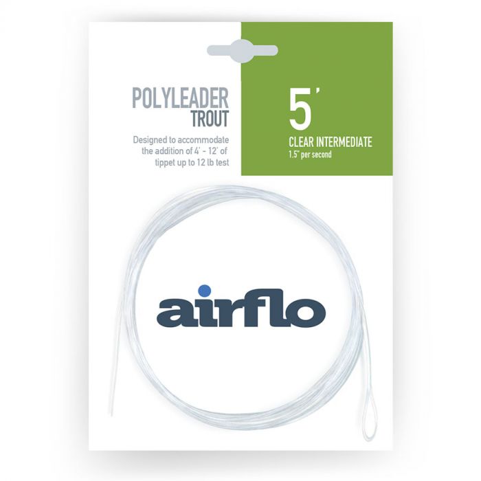 Airflo Polyleader Trout 5ft Clear Intermediate Leader -  - Mansfield Hunting & Fishing - Products to prepare for Corona Virus