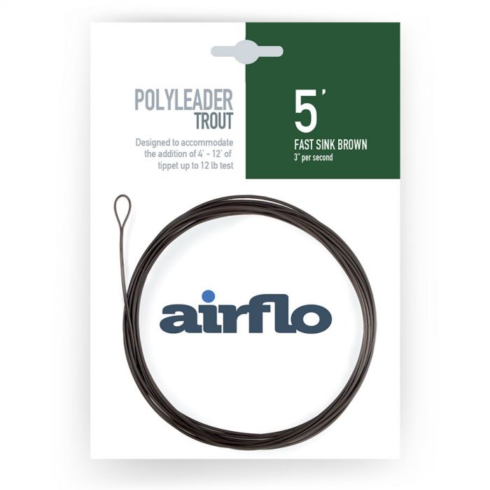 Airflo Polyleader Trout 5ft Fast Sinking Leader -  - Mansfield Hunting & Fishing - Products to prepare for Corona Virus