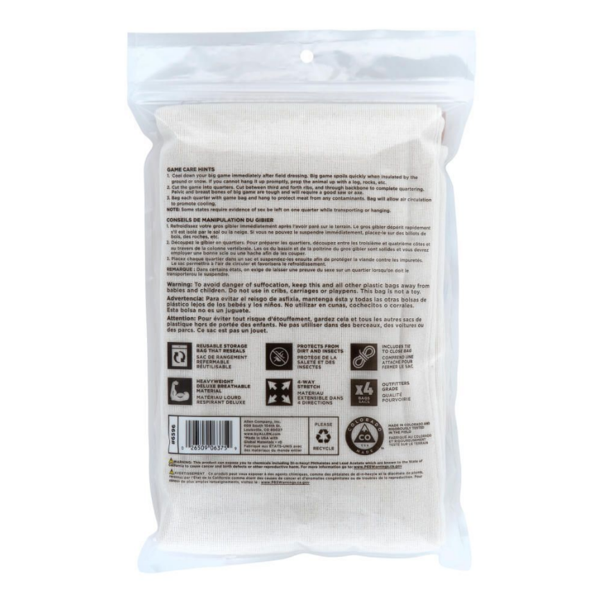 Allen Colorado Deluxe Game Deer Quarter Bag -  - Mansfield Hunting & Fishing - Products to prepare for Corona Virus