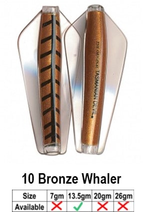 Tassie Devil -13.5gr - 13.5GR / 10 BRONZE WHALER - Mansfield Hunting & Fishing - Products to prepare for Corona Virus