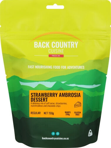 Back Country Cuisine - Strawberry Ambrosia Dessert - REGULAR - Mansfield Hunting & Fishing - Products to prepare for Corona Virus