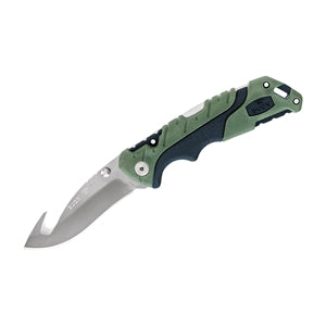 Buck Pursuit LG Knife with Gut Hook -  Green Handle -  - Mansfield Hunting & Fishing - Products to prepare for Corona Virus