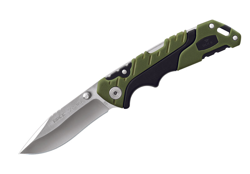 Buck Pursuit Small Folding Green Handle Pocket Knife -  - Mansfield Hunting & Fishing - Products to prepare for Corona Virus