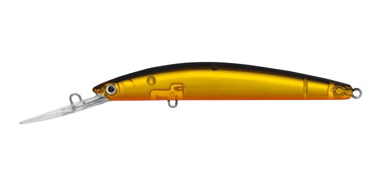 Double Clutch 75mm Lure - LAZER BLACK/GOLD - Mansfield Hunting & Fishing - Products to prepare for Corona Virus