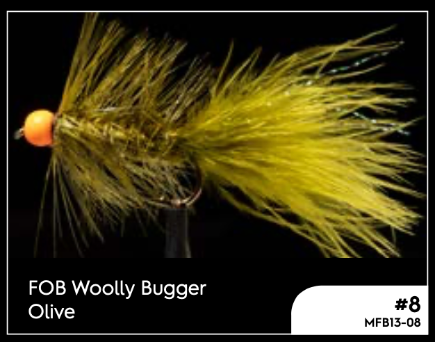 Manic FOB Woolly Bugger Olive #8 -  - Mansfield Hunting & Fishing - Products to prepare for Corona Virus