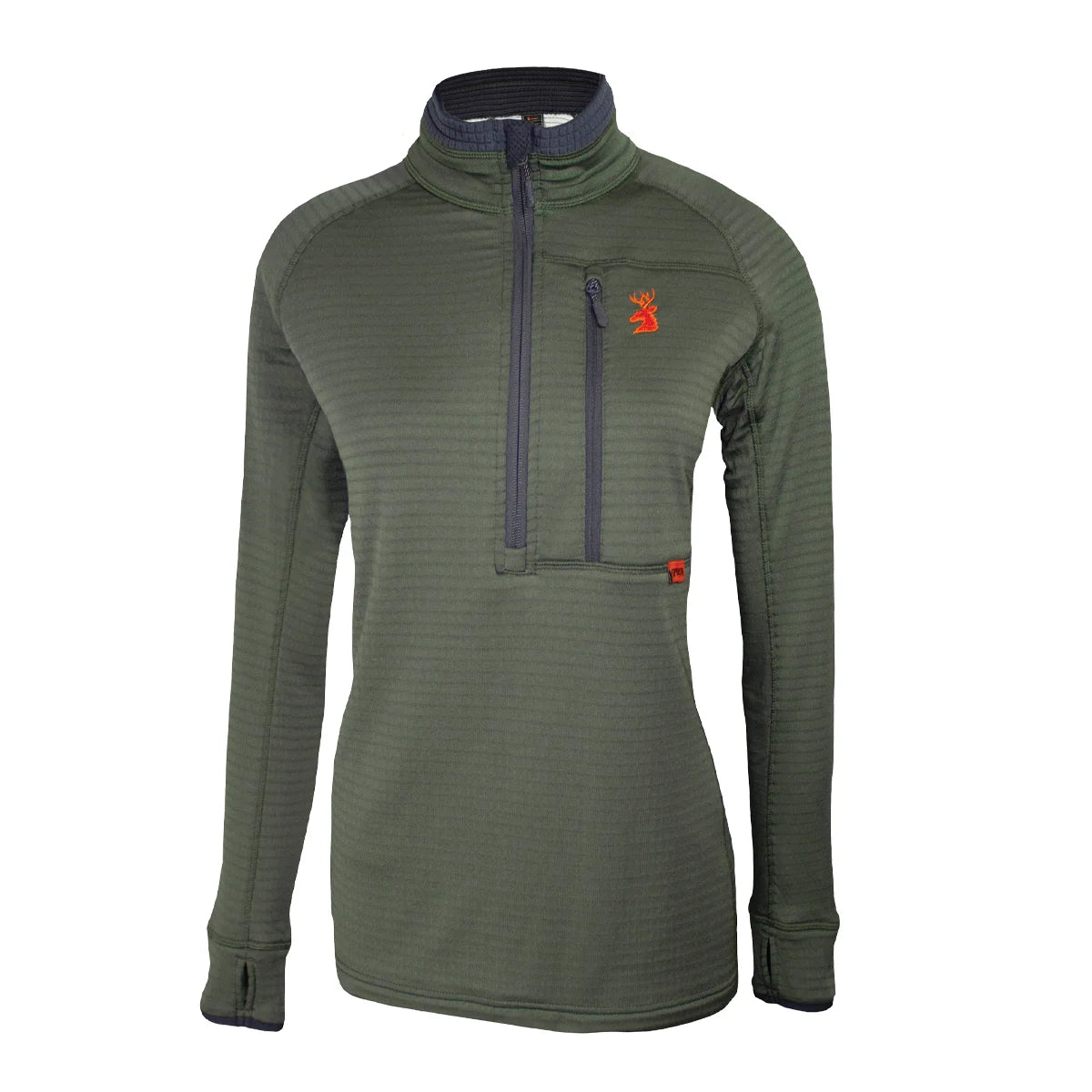 Spika Womens Gridfleece Top - XS / OLIVE - Mansfield Hunting & Fishing - Products to prepare for Corona Virus