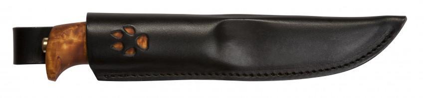 Helle Gaupe Knife - Triple Laminated Stanless 107mm- Curly Birch Handle -  - Mansfield Hunting & Fishing - Products to prepare for Corona Virus