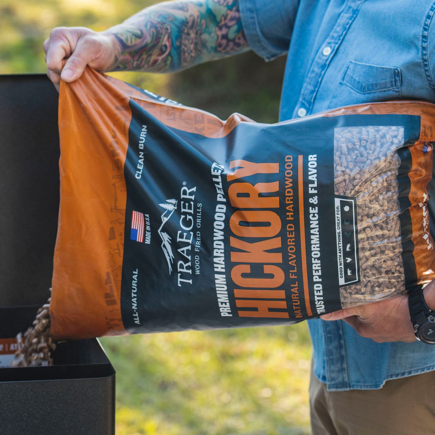 Traeger Hickory Pellets 9kg -  - Mansfield Hunting & Fishing - Products to prepare for Corona Virus