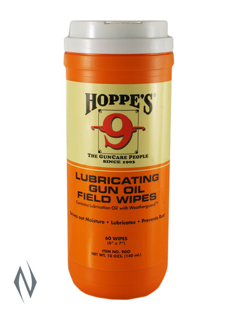 Hoppes Lubricating Gun Oil Field Wipes -  - Mansfield Hunting & Fishing - Products to prepare for Corona Virus