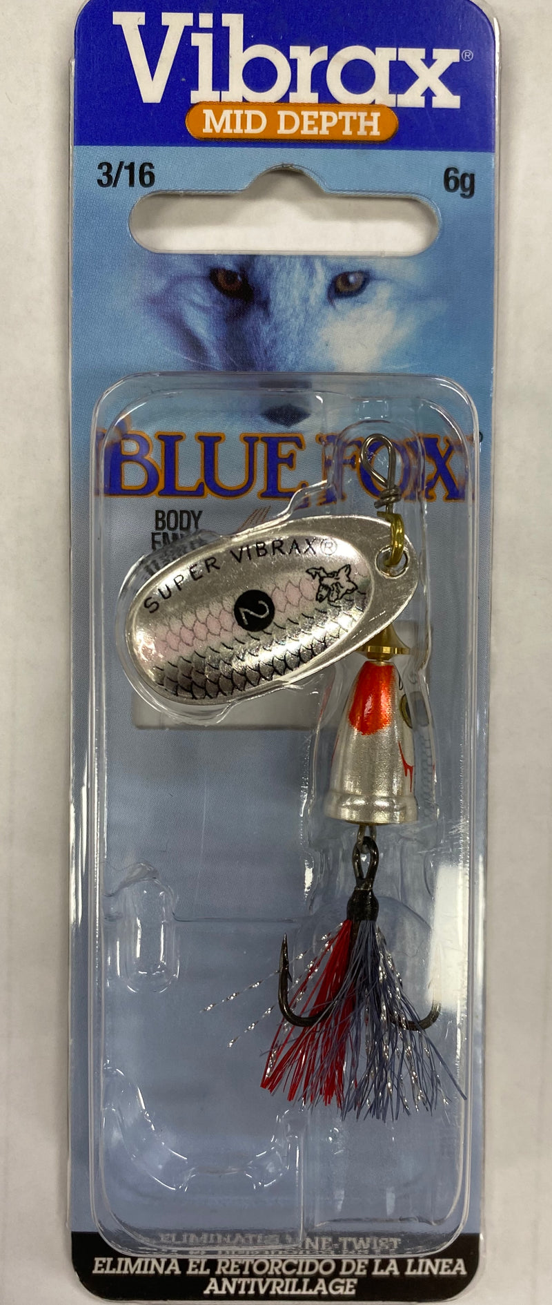Blue Fox Vibrax Fox Tail Size 2 - 2 / SSDX - Mansfield Hunting & Fishing - Products to prepare for Corona Virus