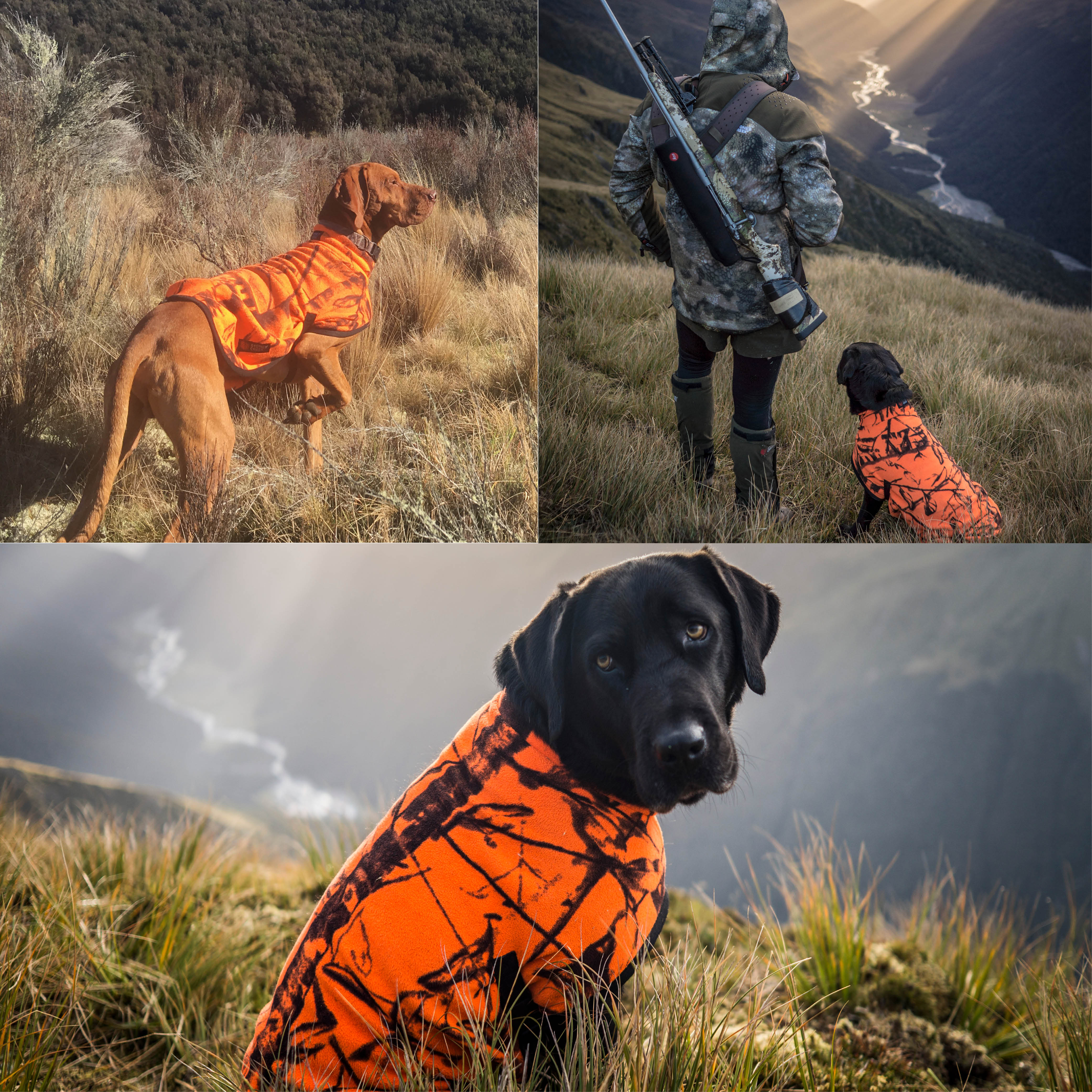 Stoney Creek Jones Dog Coat Fleece - Blaze Orange -  - Mansfield Hunting & Fishing - Products to prepare for Corona Virus