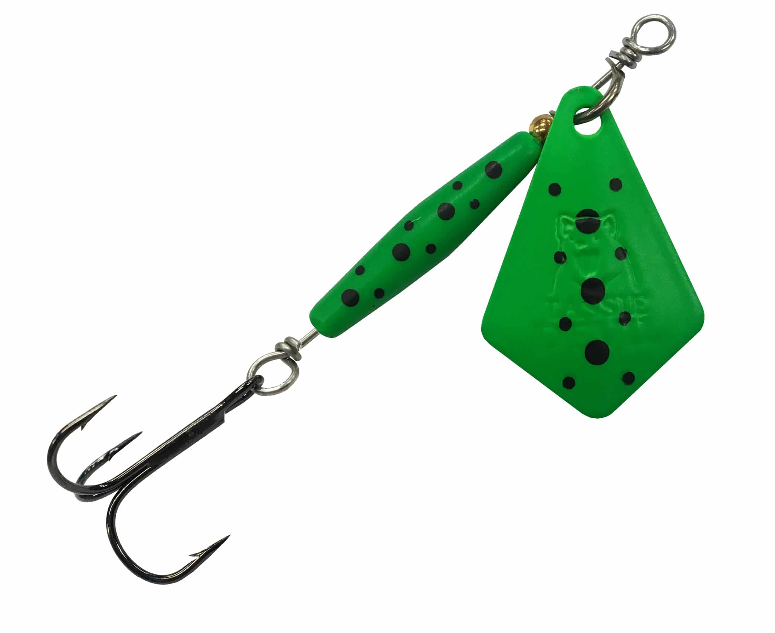 Tassie Devil Blade 3.8gm - 3.8GM / LIME FROG UV - Mansfield Hunting & Fishing - Products to prepare for Corona Virus