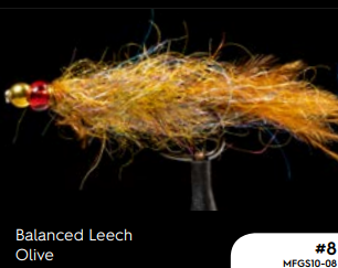 Manic Balanced Leech - Olive #8 -  - Mansfield Hunting & Fishing - Products to prepare for Corona Virus