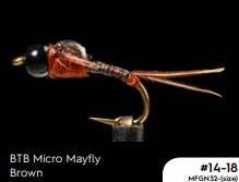 Manic BTB Micro Mayfly - Brown -  - Mansfield Hunting & Fishing - Products to prepare for Corona Virus