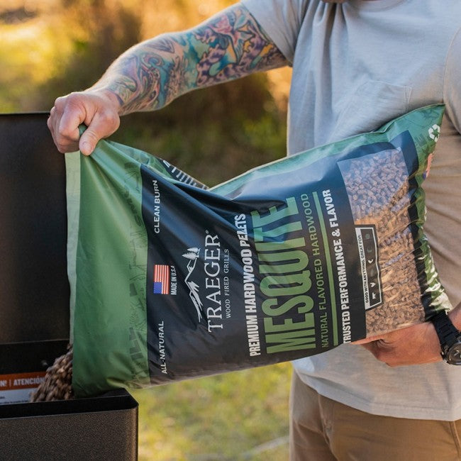 Traeger Mesquite Pellets 9kg - 9KG / MESQUITE - Mansfield Hunting & Fishing - Products to prepare for Corona Virus