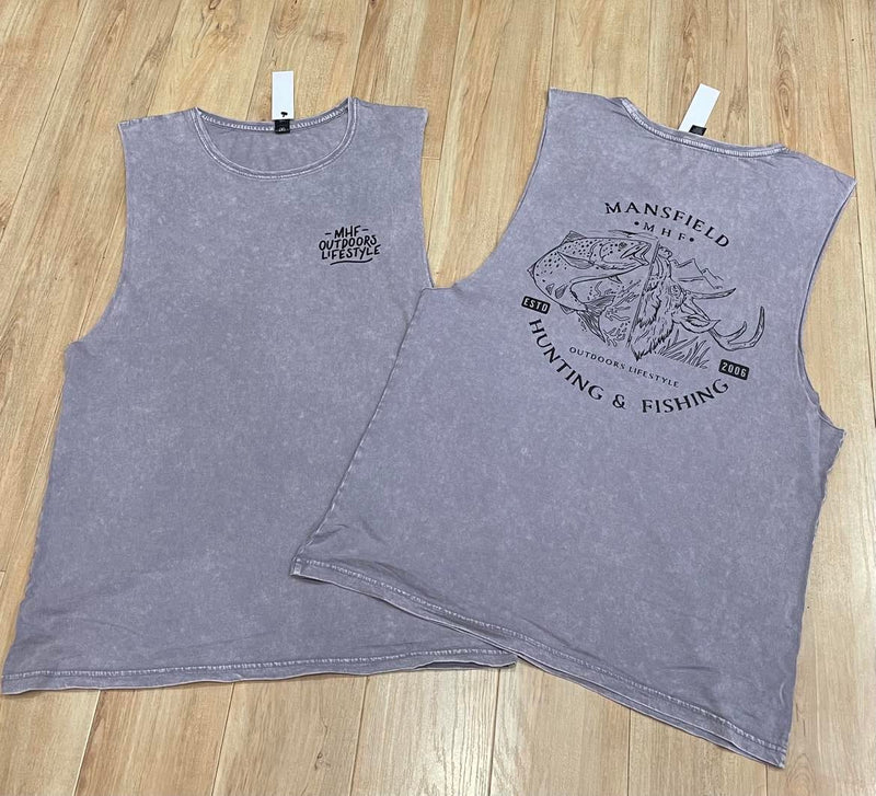 MHF Mens Outdoors Singlet - Orchard Stone - XS / ORCHARD STONE - Mansfield Hunting & Fishing - Products to prepare for Corona Virus