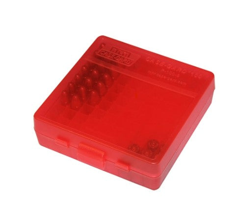 MTM Pistol Box 100 Round Red 44cal -  - Mansfield Hunting & Fishing - Products to prepare for Corona Virus