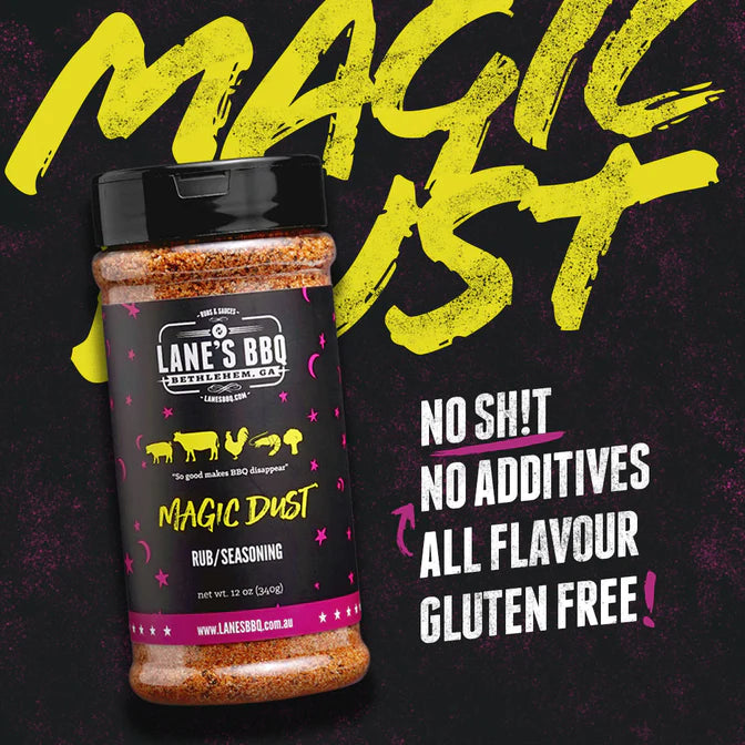 Lanes BBQ Magic Dust Rub Pitmaster 331gm - - Mansfield Hunting & Fishing - Products to prepare for Corona Virus