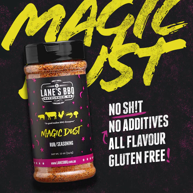 Lanes BBQ Magic Dust Rub Pitmaster 340gm -  - Mansfield Hunting & Fishing - Products to prepare for Corona Virus