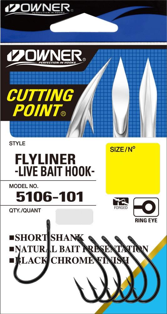 Owner Flyliner Hook - 1 - Mansfield Hunting & Fishing - Products to prepare for Corona Virus