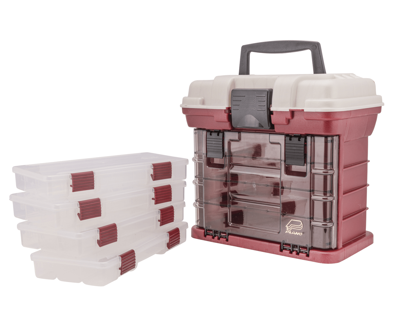 Plano 3500 Series 4 Tray Red/Silver Tackle Box