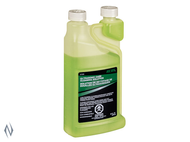 RCBS Ultrasonic/Rotary Case Cleaning Solution 32oz -  - Mansfield Hunting & Fishing - Products to prepare for Corona Virus