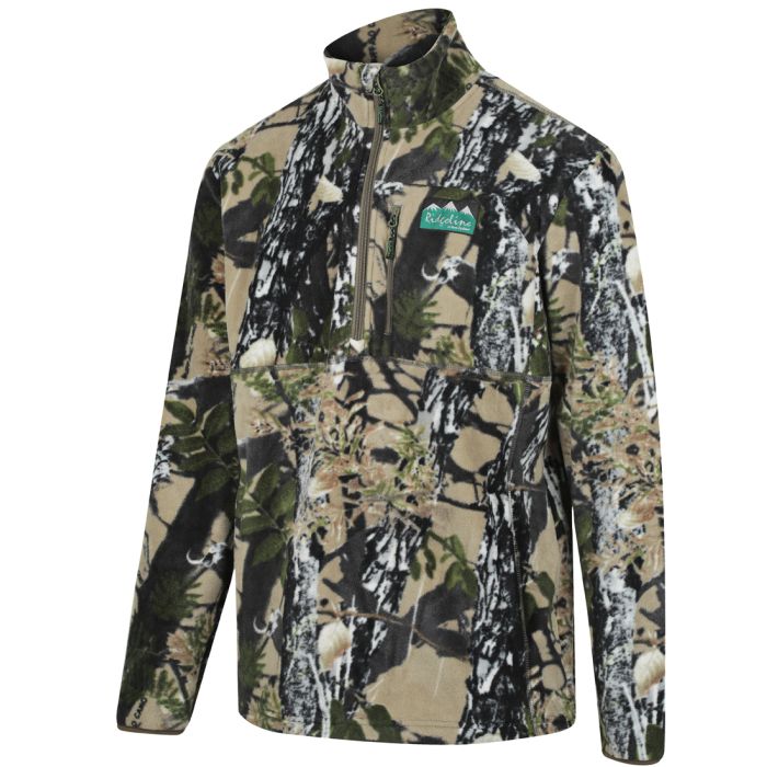 Ridgeline Micro Fleece Long Sleeve Shirt - Buffalo Camo - S / BUFFALO CAMO - Mansfield Hunting & Fishing - Products to prepare for Corona Virus