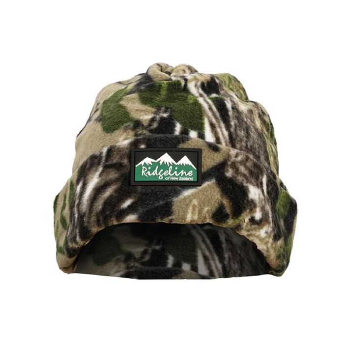 Ridgeline Polar Fleece Adults Beanie - Buffalo Camo -  - Mansfield Hunting & Fishing - Products to prepare for Corona Virus